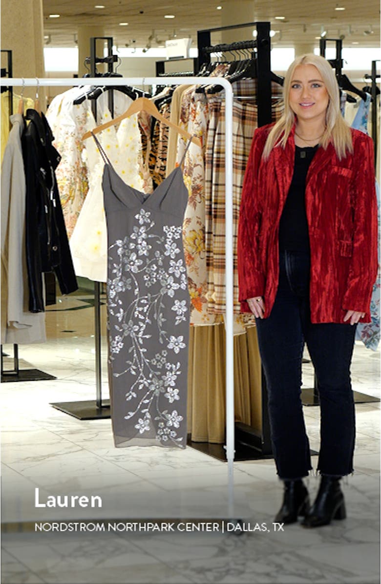 Blanca Rhinestone Cocktail Midi Dress, sales video thumbnail