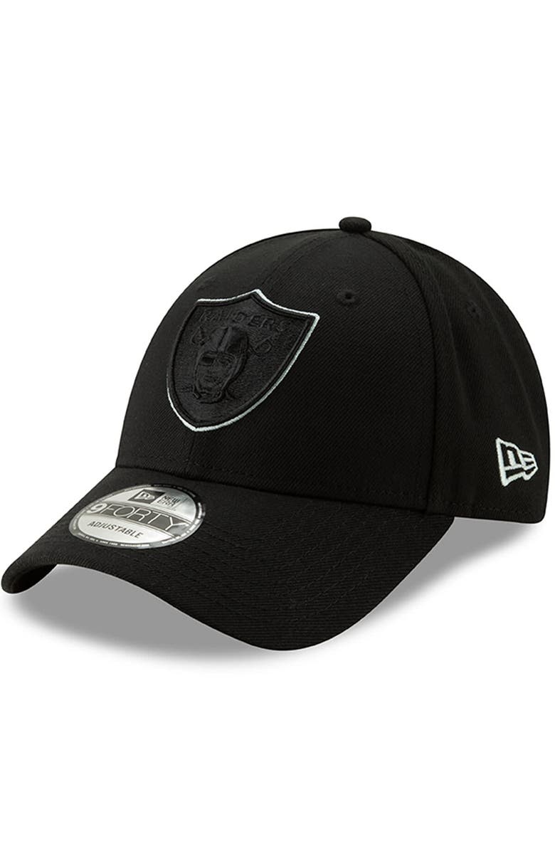 New Era Men's New Era Black Las Vegas Raiders Momentum 9FORTY Adjustable Snapback Hat, Main, color, 