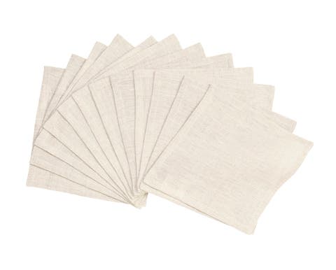 Linen Cocktail Napkins - Athena