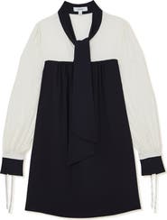 Reiss Cam Tie-Neck Shift Dress