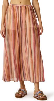 Steve Madden Shilloh Stripe Midi Skirt