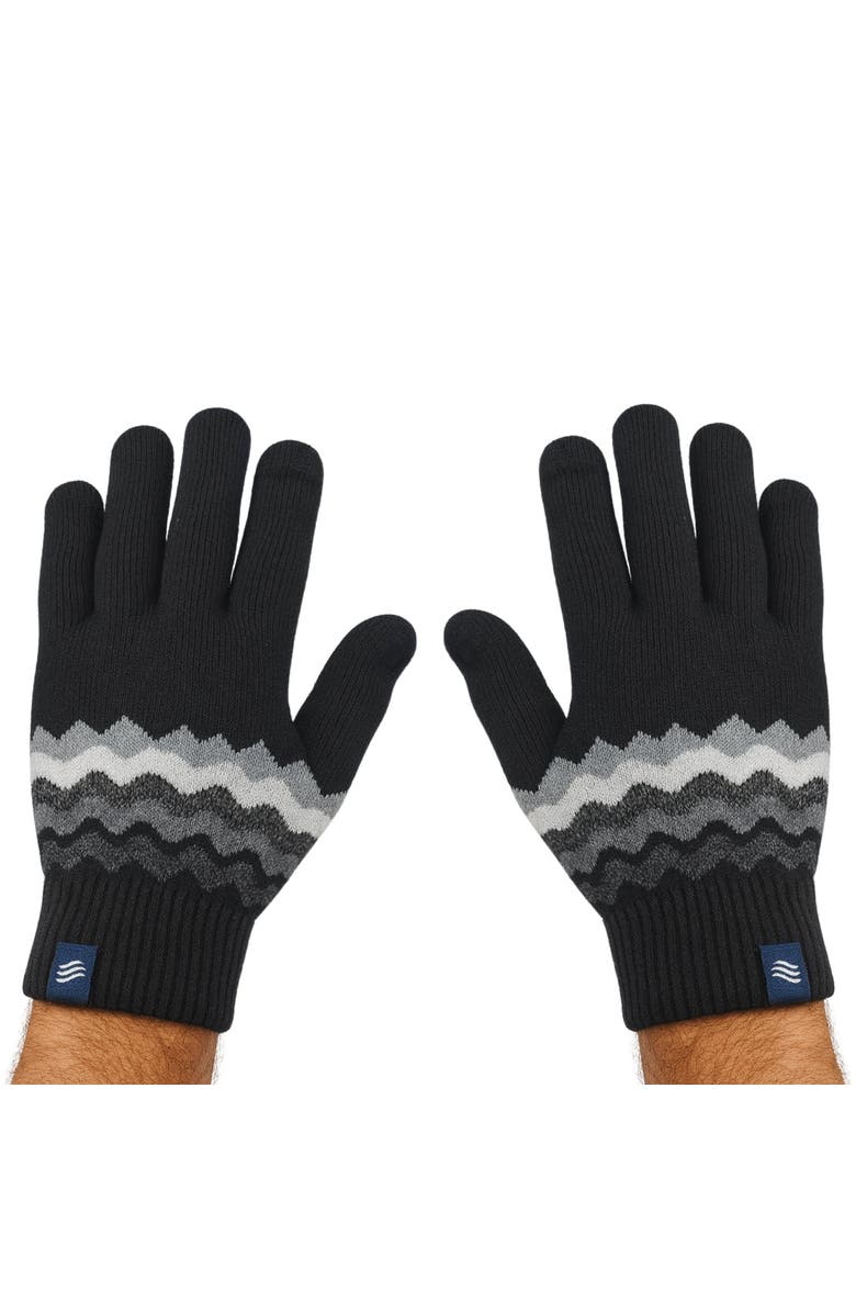 United By Blue The Merino Wool Mountain and Marled Knit Glove 2-pack, Alternate, color, Black