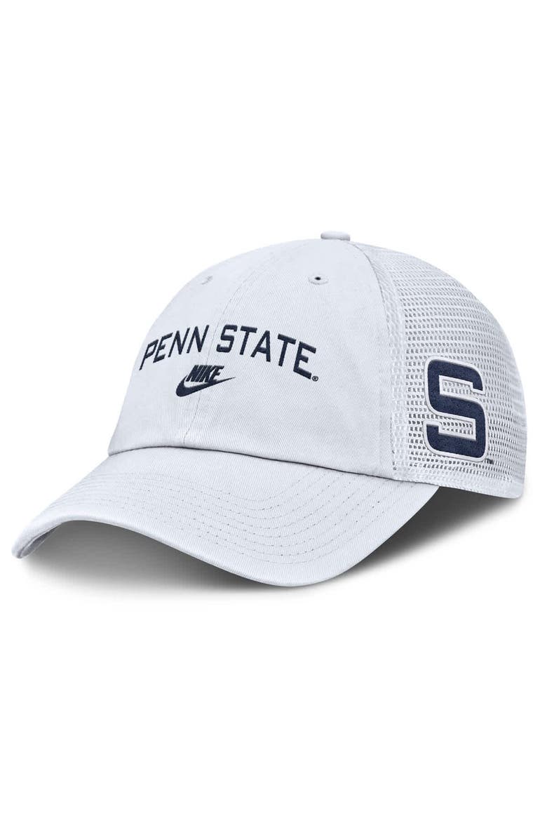 Nike Men's Nike White Penn State Nittany Lions Club Legacy Adjustable Trucker Hat, Main, color, White