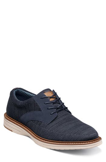 Nunn Bush Griff Plain Toe Derby In Navy Multi