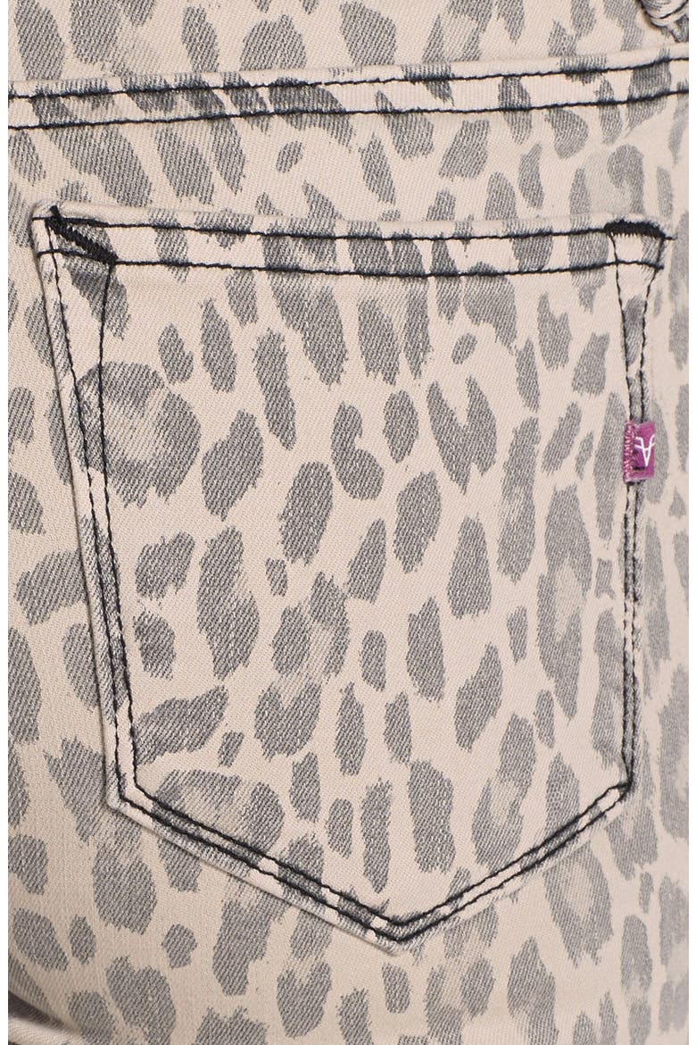 A V Denim Leopard Print Skinny Jeans, Alternate, color, BLUSH