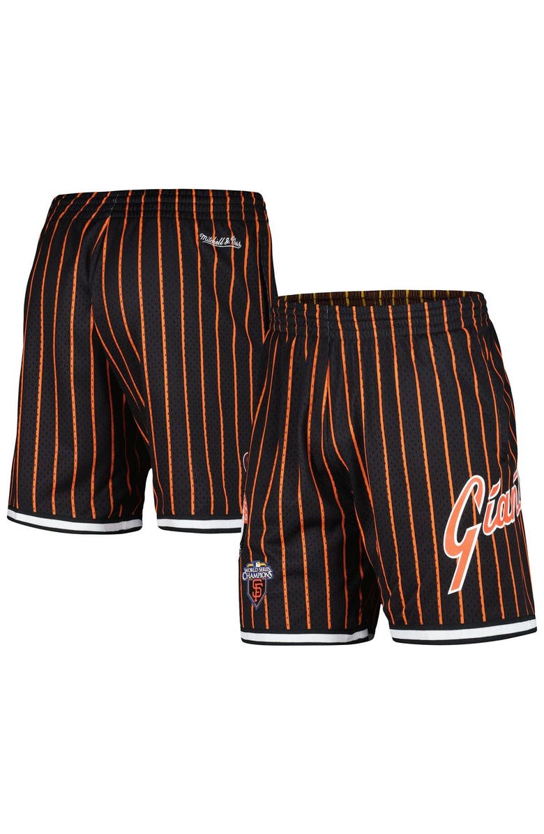 Mitchell & Ness Men's Mitchell & Ness Black San Francisco Giants Cooperstown Collection City Collection Mesh Shorts, Main, color, 