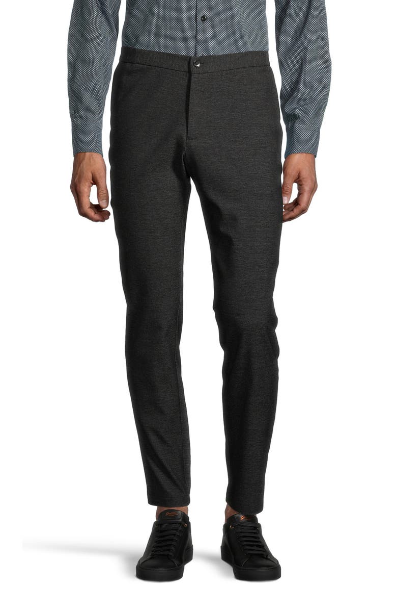 SOUL OF LONDON Slim Fit Trousers, Main, color, Black