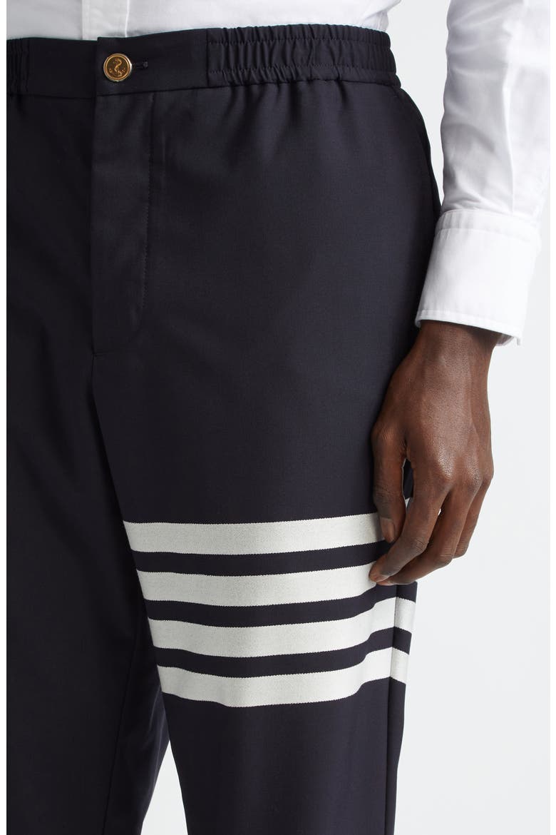 4-Bar Wool Track Trousers, Alternate, color, NAVY