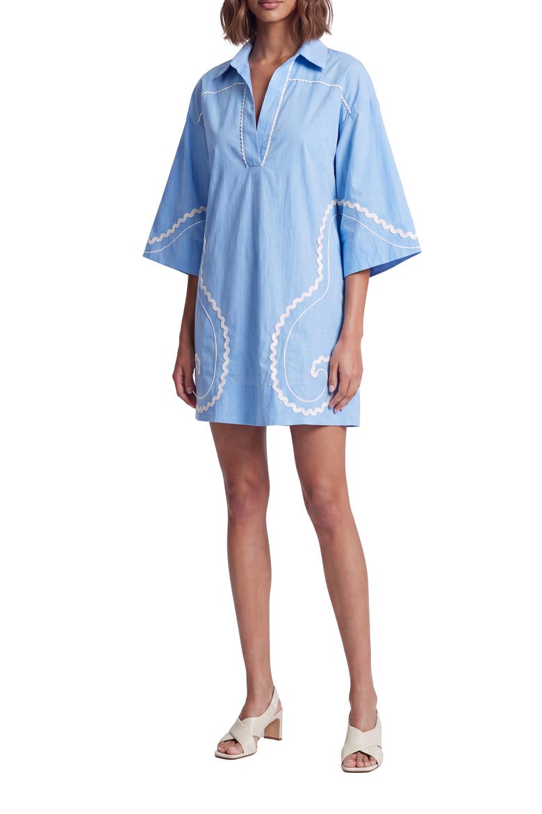 Sia Breeze Shift Minidress, Main, color, ICE BLUE