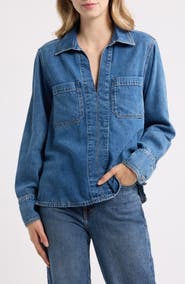 rag & bone Channing Denim Top