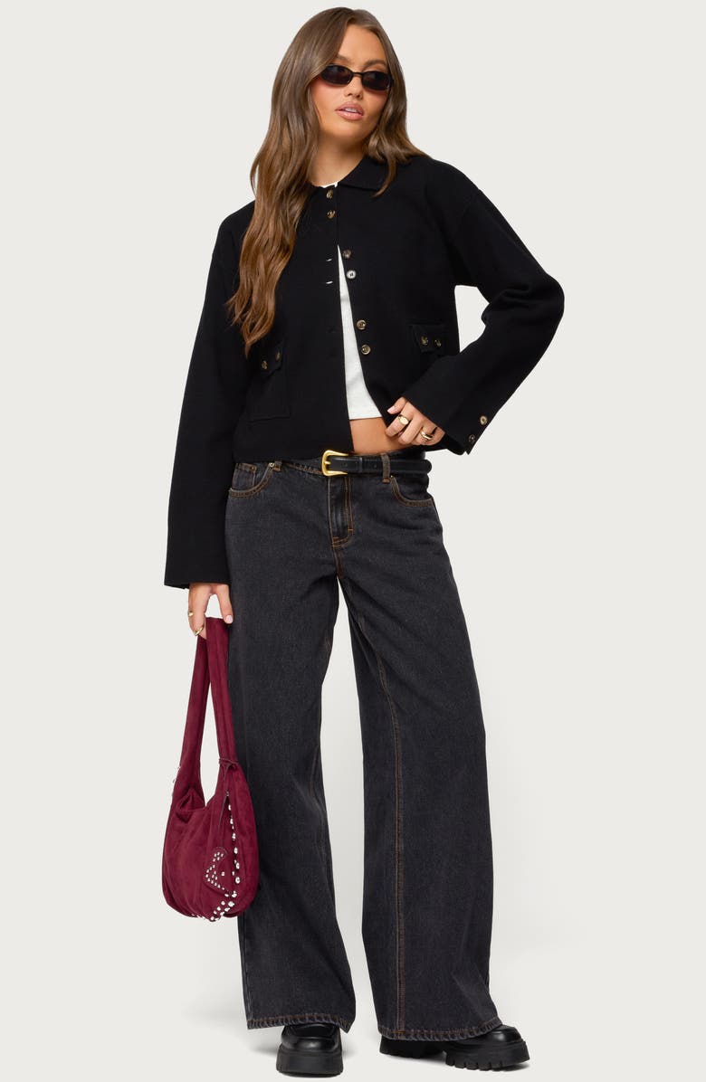 EDIKTED Lorne Compact Knit Jacket, Alternate, color, 