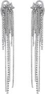 Area Long Messy Chain Drop Earrings