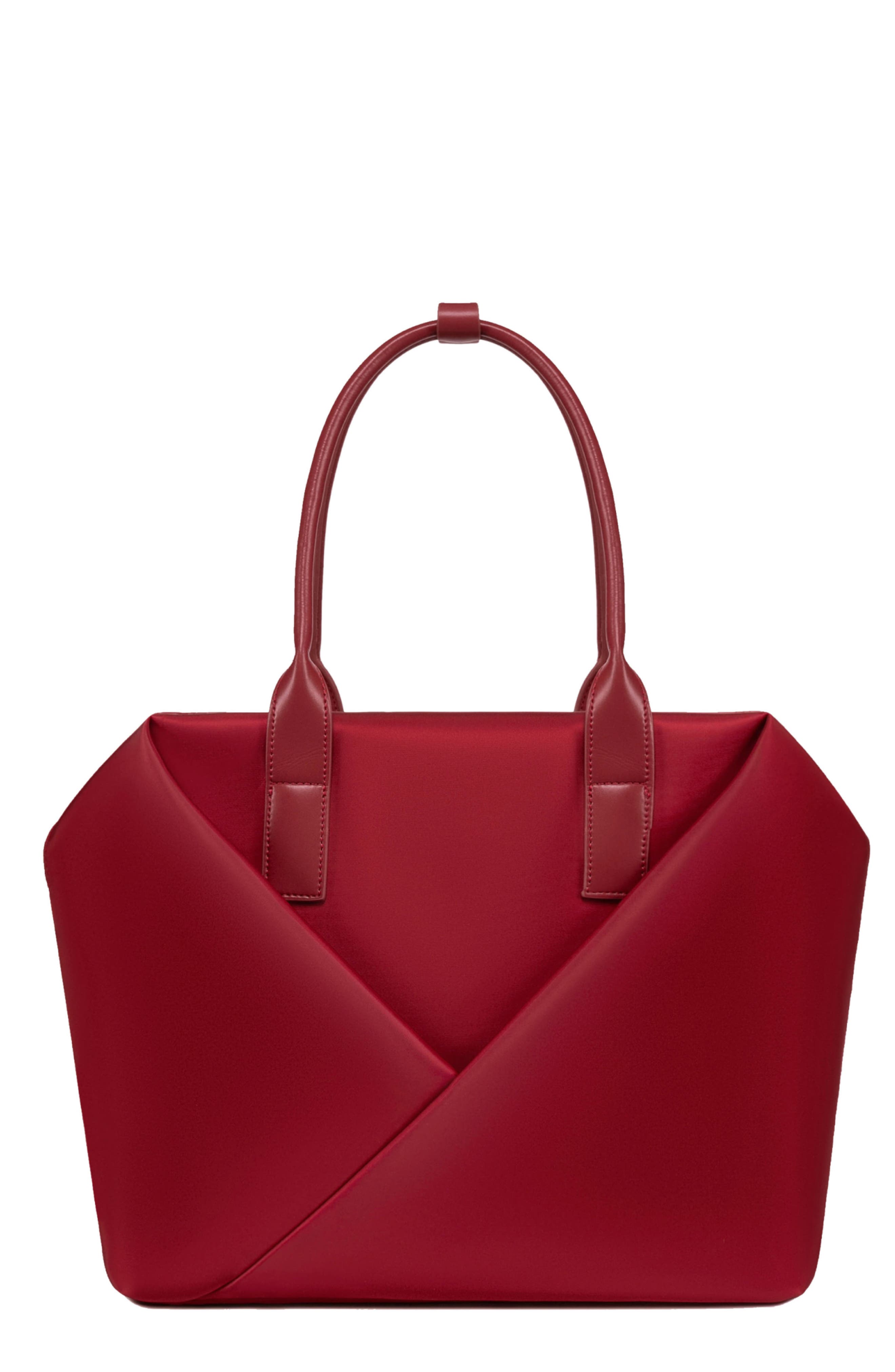 Large Origami Work Tote - 15-inch Laptop Bag, Main, color, Crimson Red