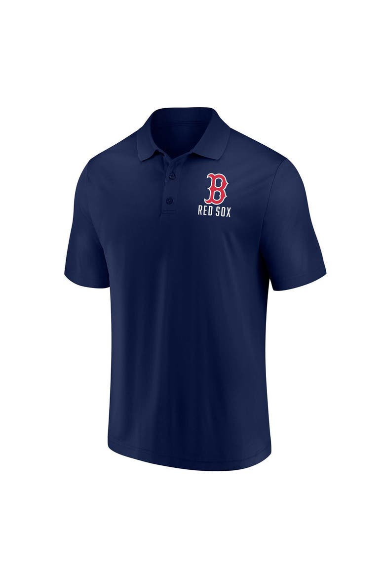 Men's Fanatics Branded Navy/White Boston Red Sox Two-Pack Logo Lockup Polo Set, Alternate, color, Navy
