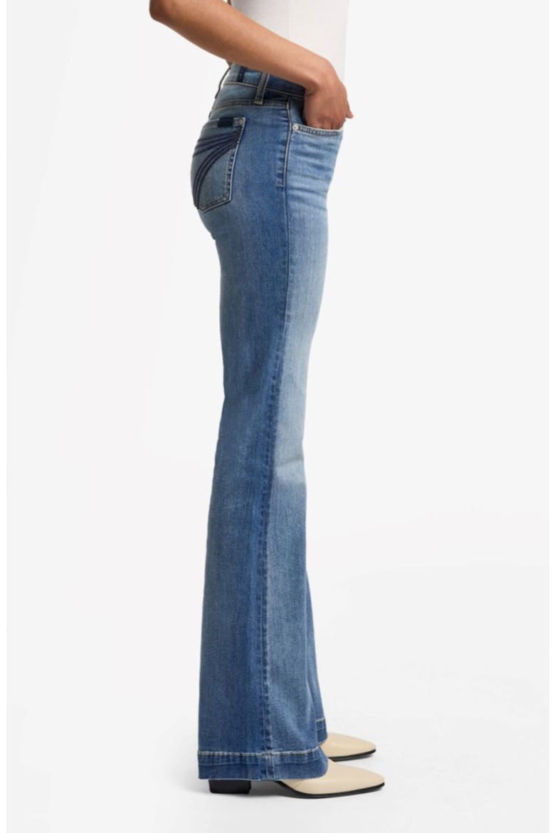 7 For All Mankind® 'Dojo' Wide Leg Jeans, Alternate, color, DISAUTLGHT