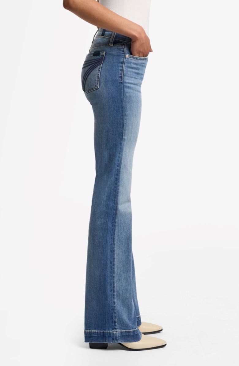 7 For All Mankind <sup>®</sup> 'Dojo' Wide Leg Jeans, Alternate, color, Disautlght