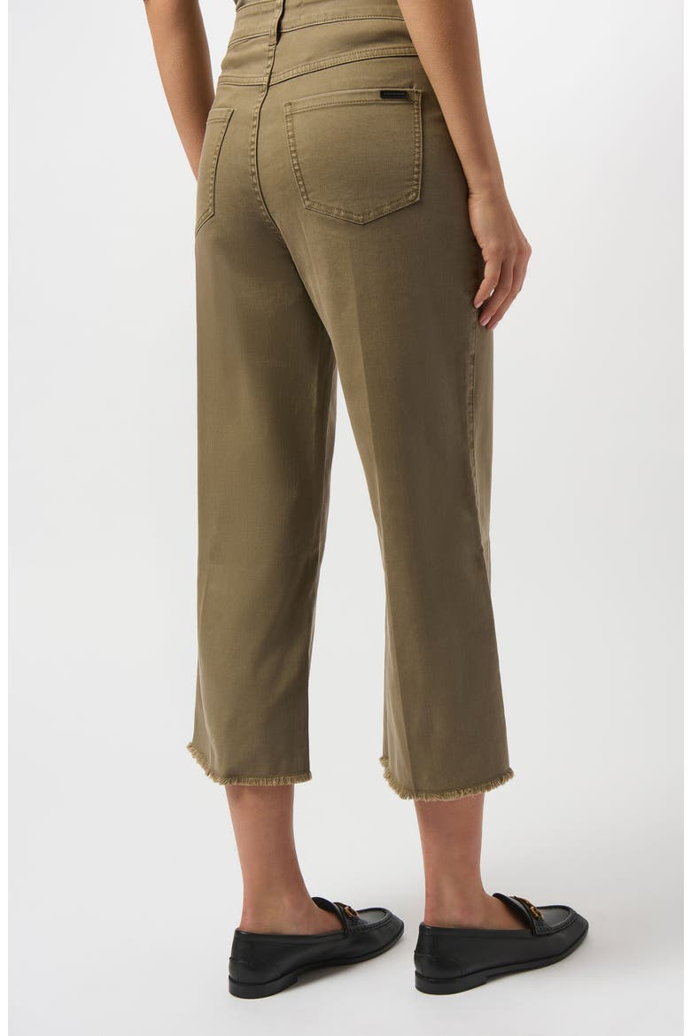 Embellished Front Seam Mid Rise Wide Leg Pants, Alternate, color, JAVA