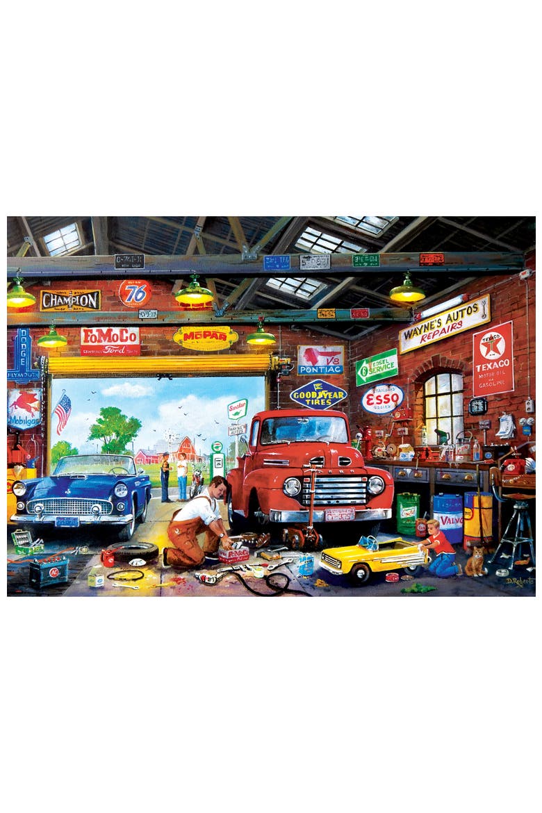 Wayne's Garage 1000 Piece Jigsaw Puzzle, Alternate, color, Multicolor