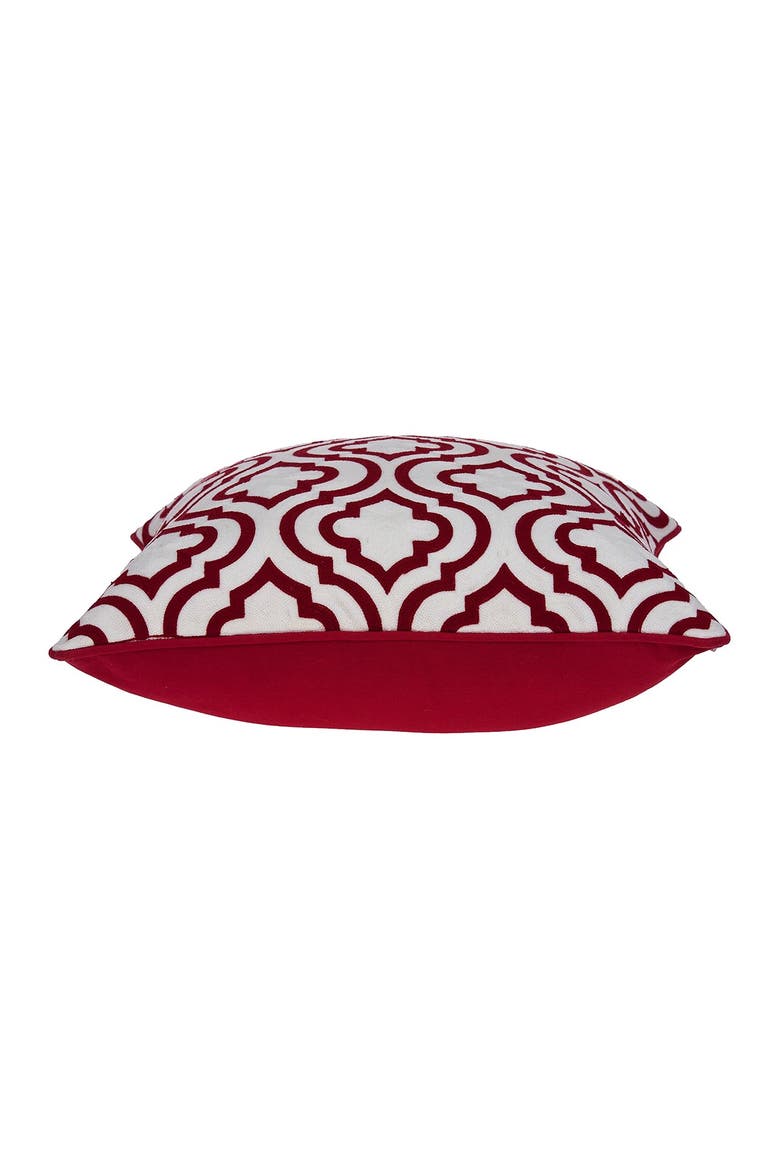 Nilam Transitional Pillow - 20" x 20" - Red, Alternate, color, RED