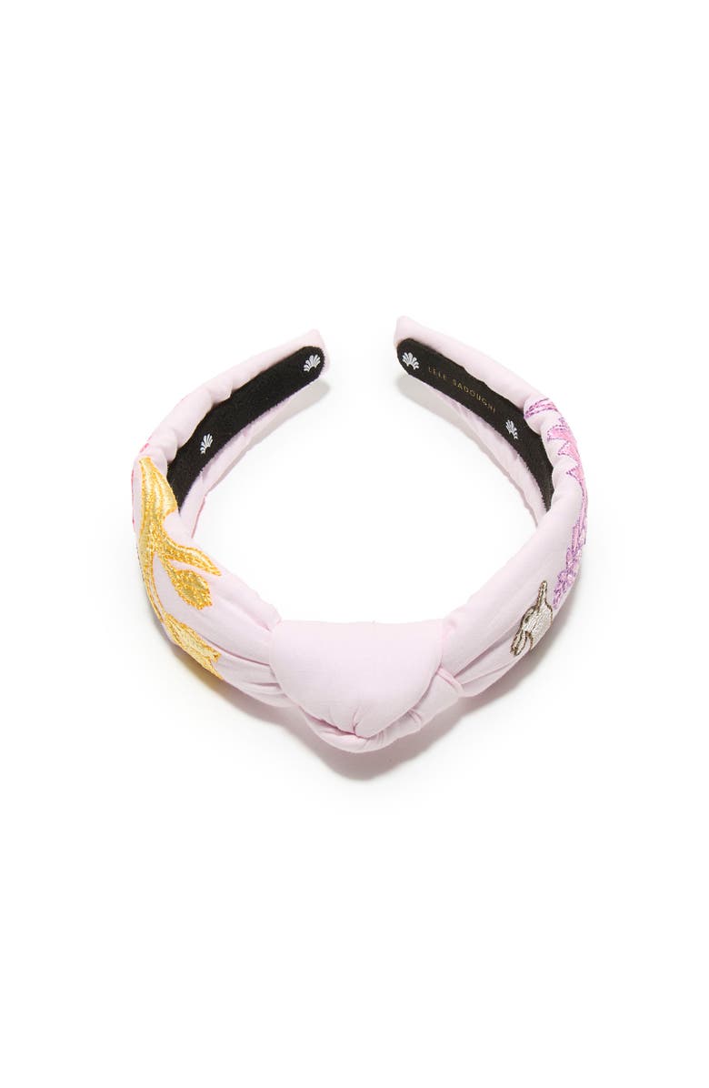 Lele Sadoughi Kids Knotted Easter Bunnies Embroidered Headband, Main, color, Spring Blooms