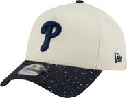 New Era Men's New Era Cream Philadelphia Phillies Speckle A-Frame 9FORTY Adjustable Hat