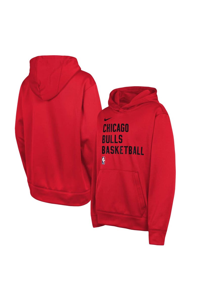 Nike Youth Nike Red Chicago Bulls Spotlight Performance Pullover Hoodie, Main, color, Red