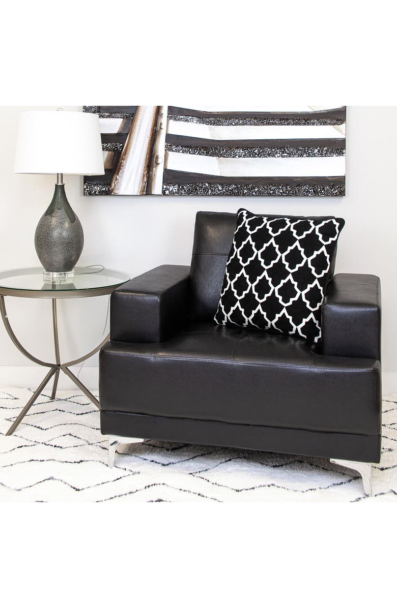 PARKLAND COLLECTION Canita Embroidered Throw Pillow, Alternate, color, Black