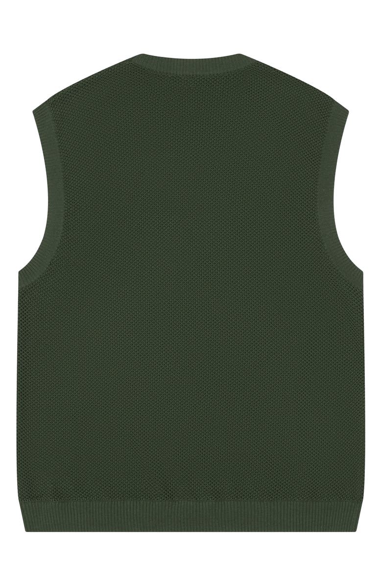 MAVRANS Open Stitch Sweater Vest, Main, color, Green