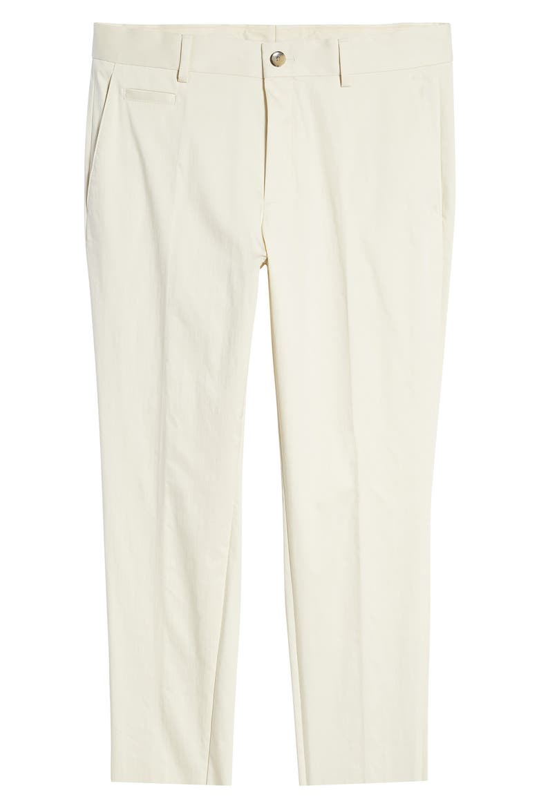 Hugo Boss Genius Slim Fit Stretch Pleated Pants, Alternate, color, OPEN WHITE