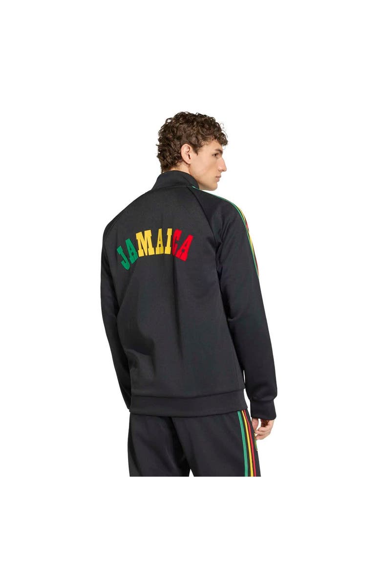 Men's adidas Black Jamaica National Team Originals Full-Zip Track Jacket, Alternate, color, Black
