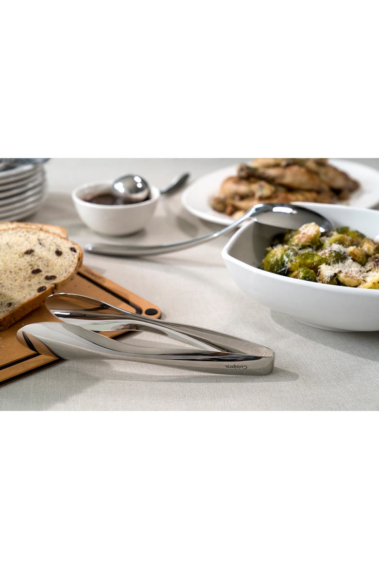 12 Inch Tempo Serving Tongs, Stainless Steel, Alternate, color, Silver