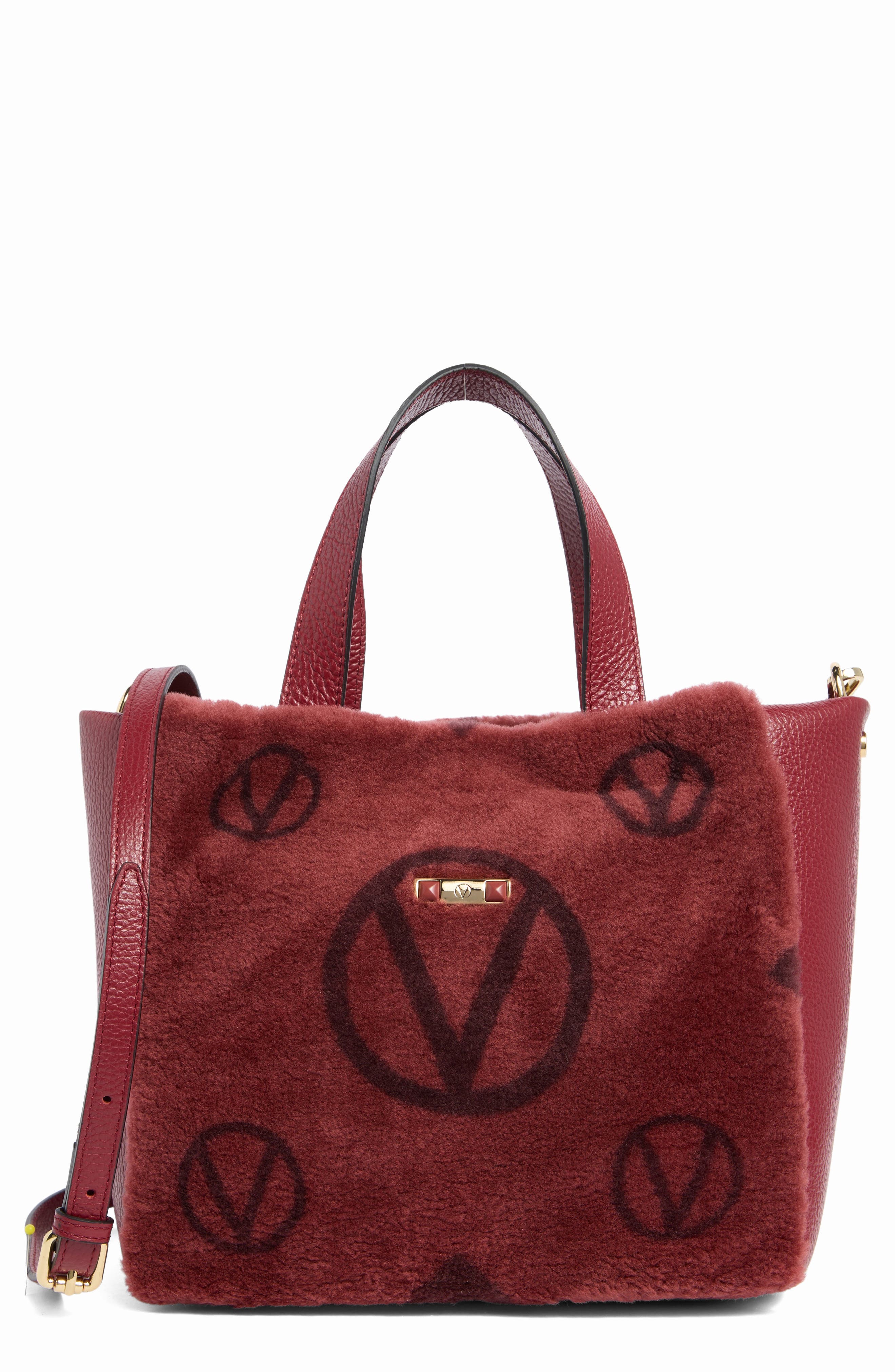 VALENTINO BY MARIO VALENTINO Faux Shearling Tote Bag