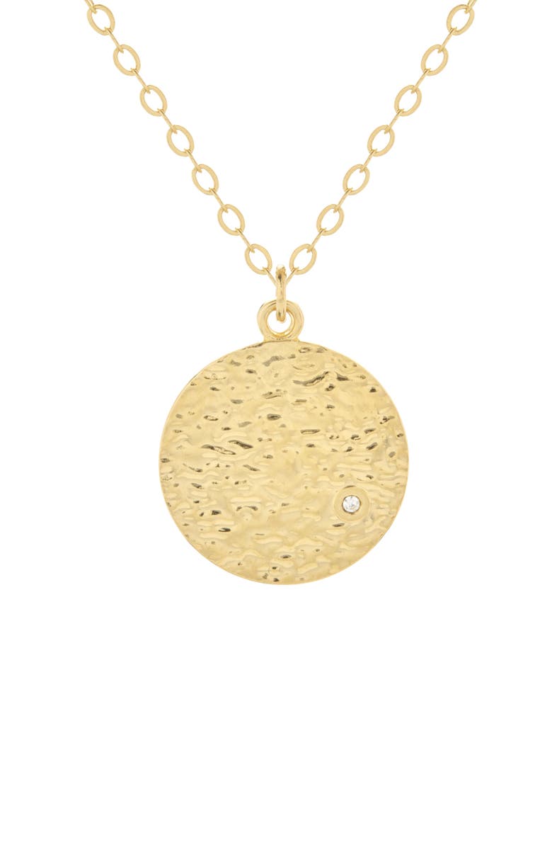 Brook and York Nova Disc Pendant Necklace, Main, color, 