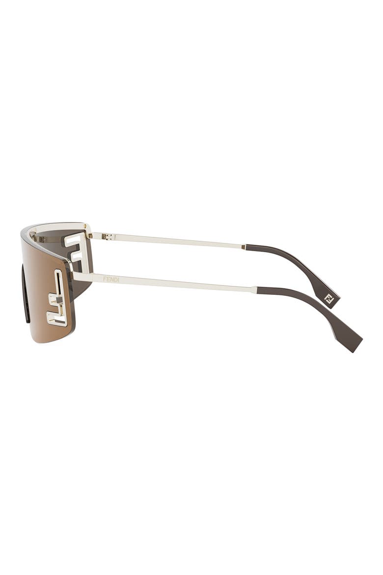 Sport Rectangular Sunglasses, Alternate, color, GOLD / BROWN MIRROR