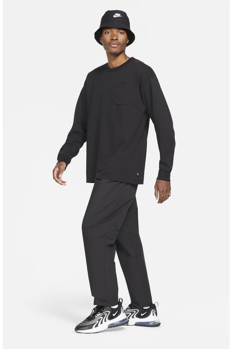 Sportswear Max 90 Long Sleeve Pocket T-Shirt, Alternate, color, BLACK/ BLACK