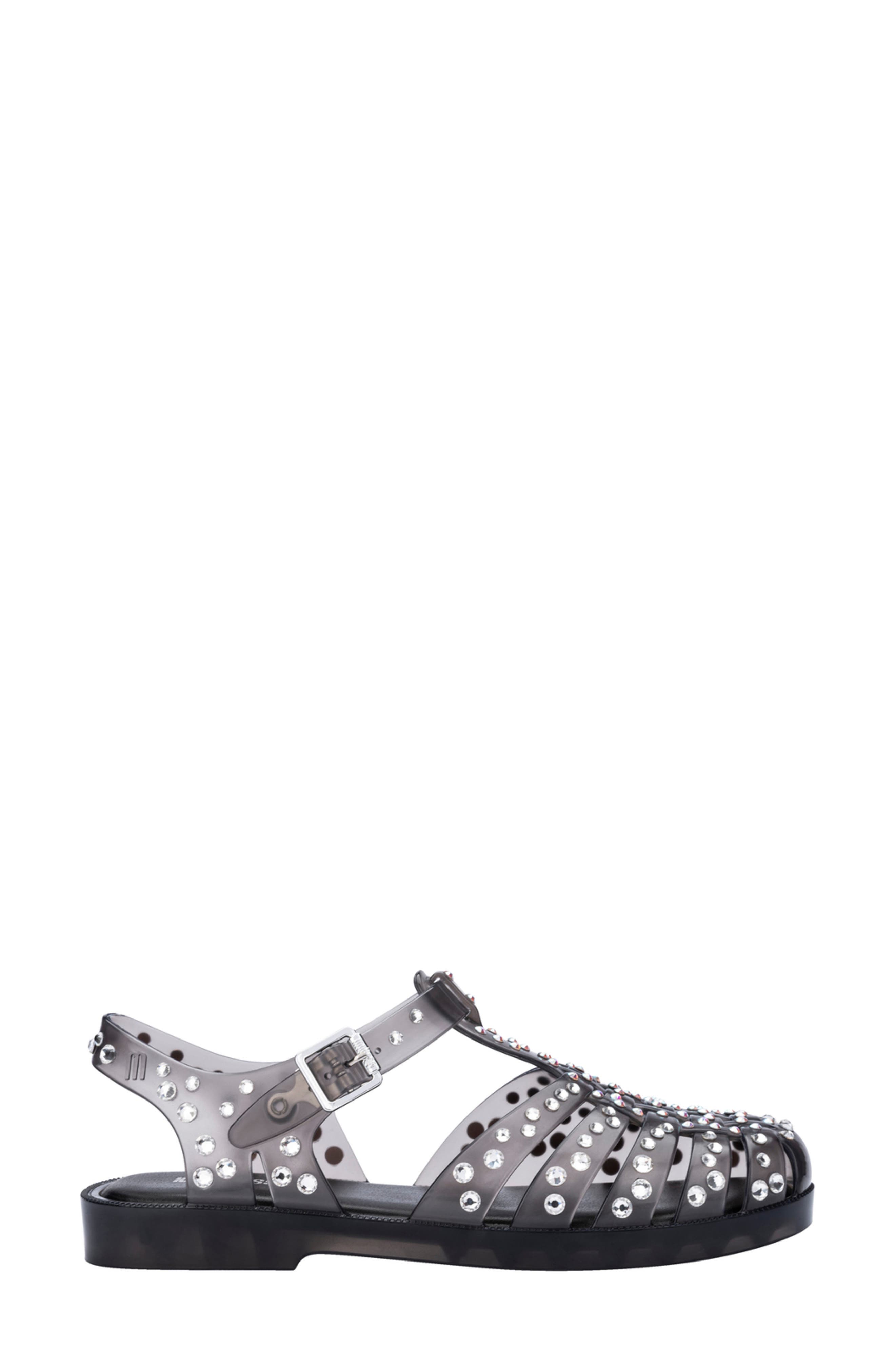 Possession Cristais Sandal, Alternate, color, MILKY BLACK