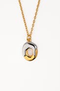 Zynnia Collective Two Tone Bubble Initial Necklace