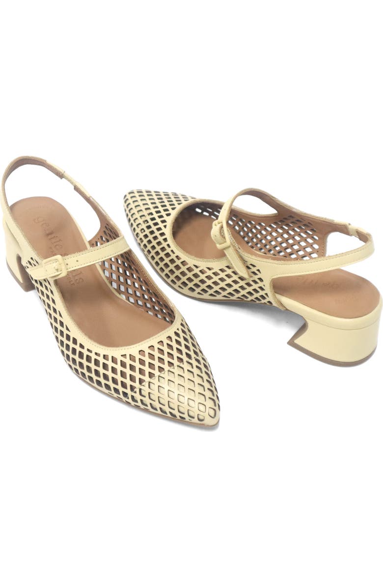 Gentle Souls Gladys Perf Slingback Pump, Alternate, color, Soybean Leather