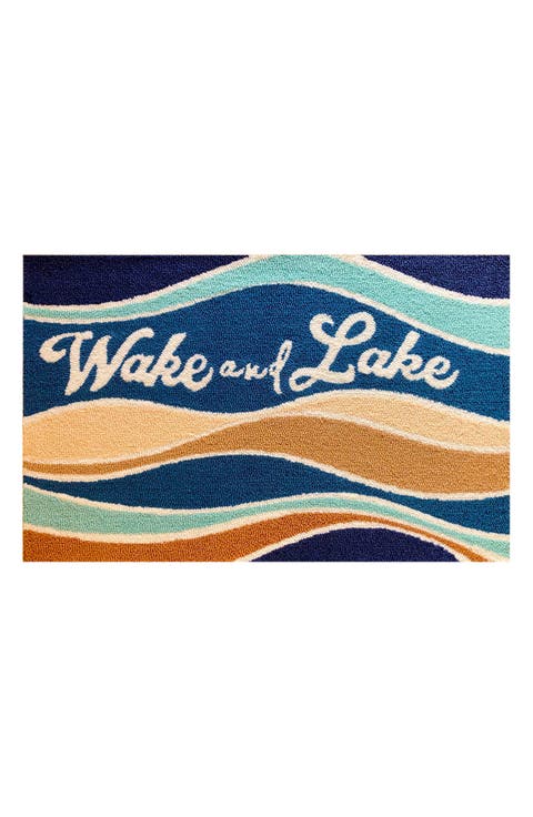 Wake & Lake Blue Doormat