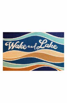 R16 HOME Wake & Lake Blue Doormat