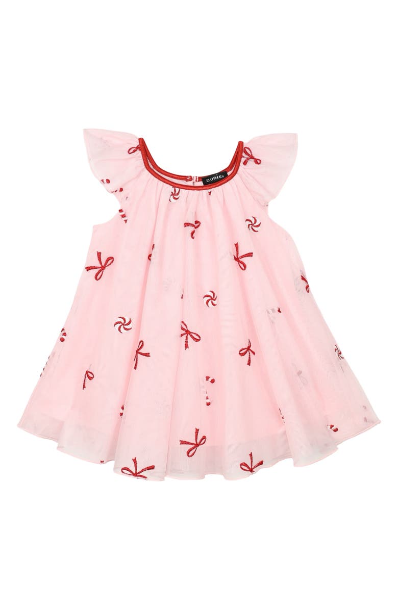 Zunie Embroidered Float Party Dress, Main, color, Pink