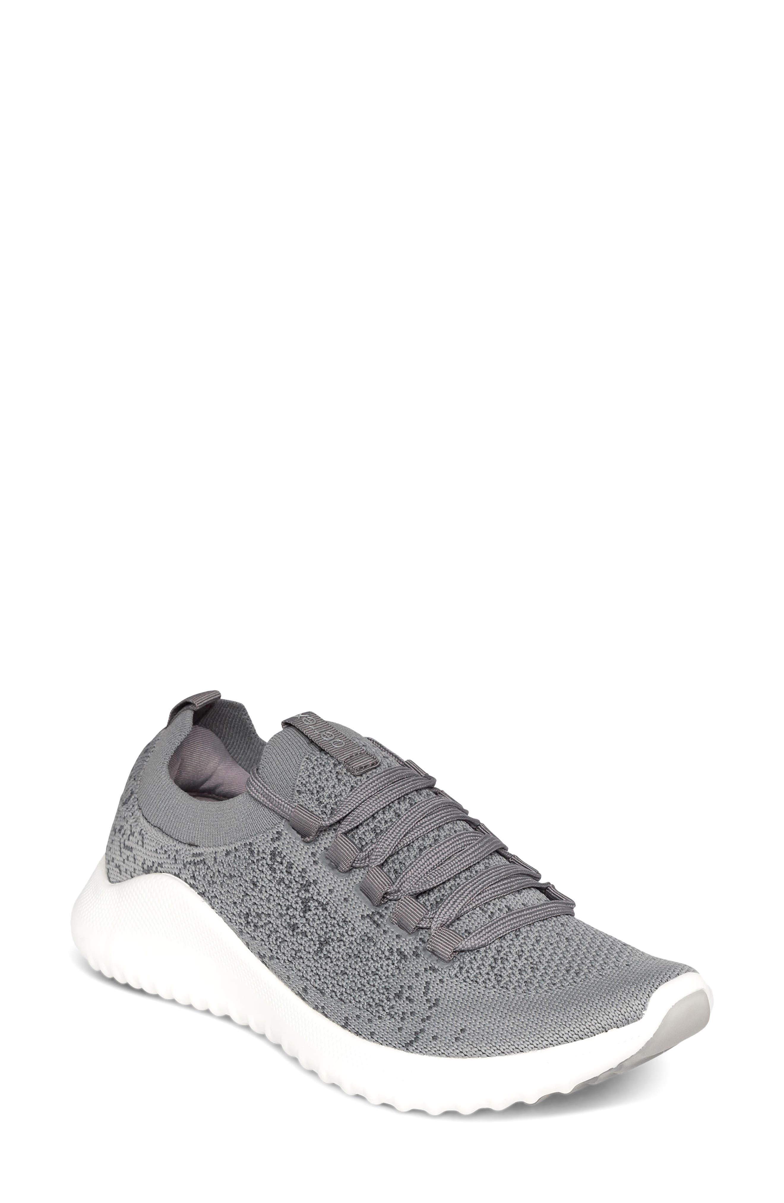 Carly Knit Sneaker, Main, color, GREY FABRIC