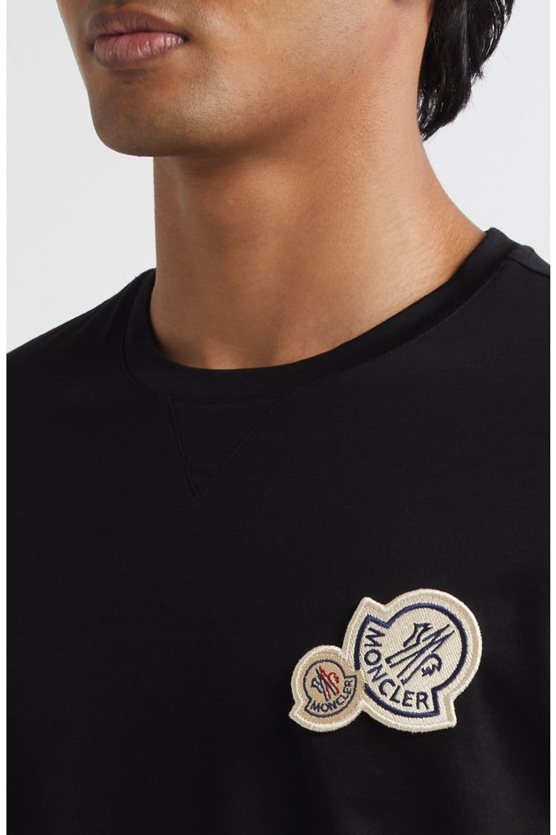 Logo Patch T-Shirt, Alternate, color, BLACK
