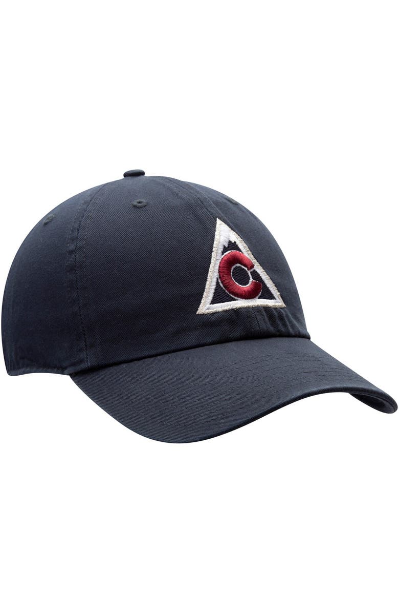'47 Men's '47 Navy Colorado Avalanche Clean Up Alternate Logo Adjustable Hat, Alternate, color, 