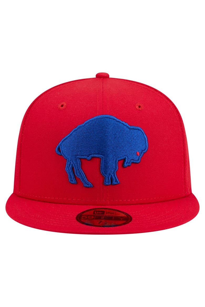 Men's New Era Red Buffalo Bills 59FIFTY Fitted Hat, Alternate, color, Red