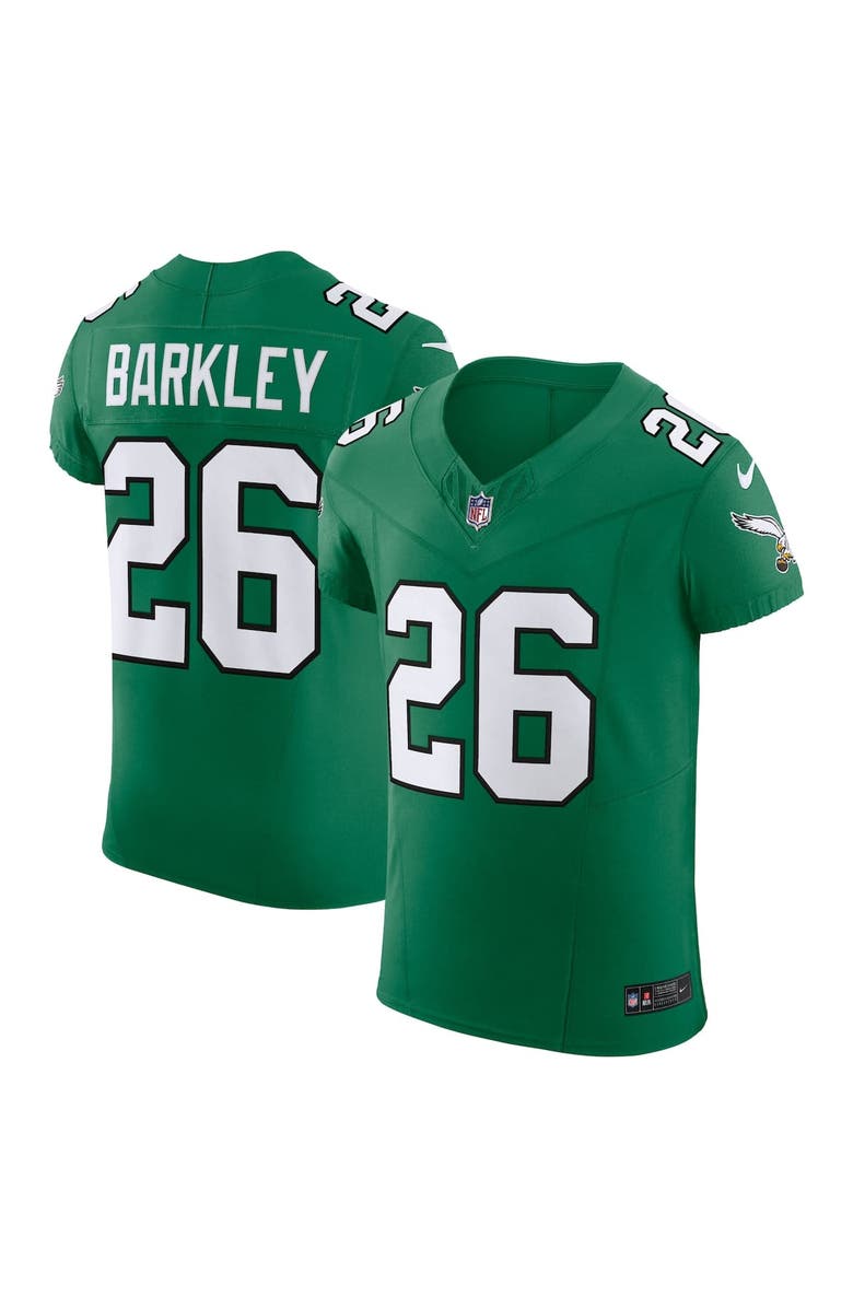 Nike Men's Nike Saquon Barkley Kelly Green Philadelphia Eagles Alternate Vapor F.U.S.E. Elite Jersey, Main, color, Kelly Green