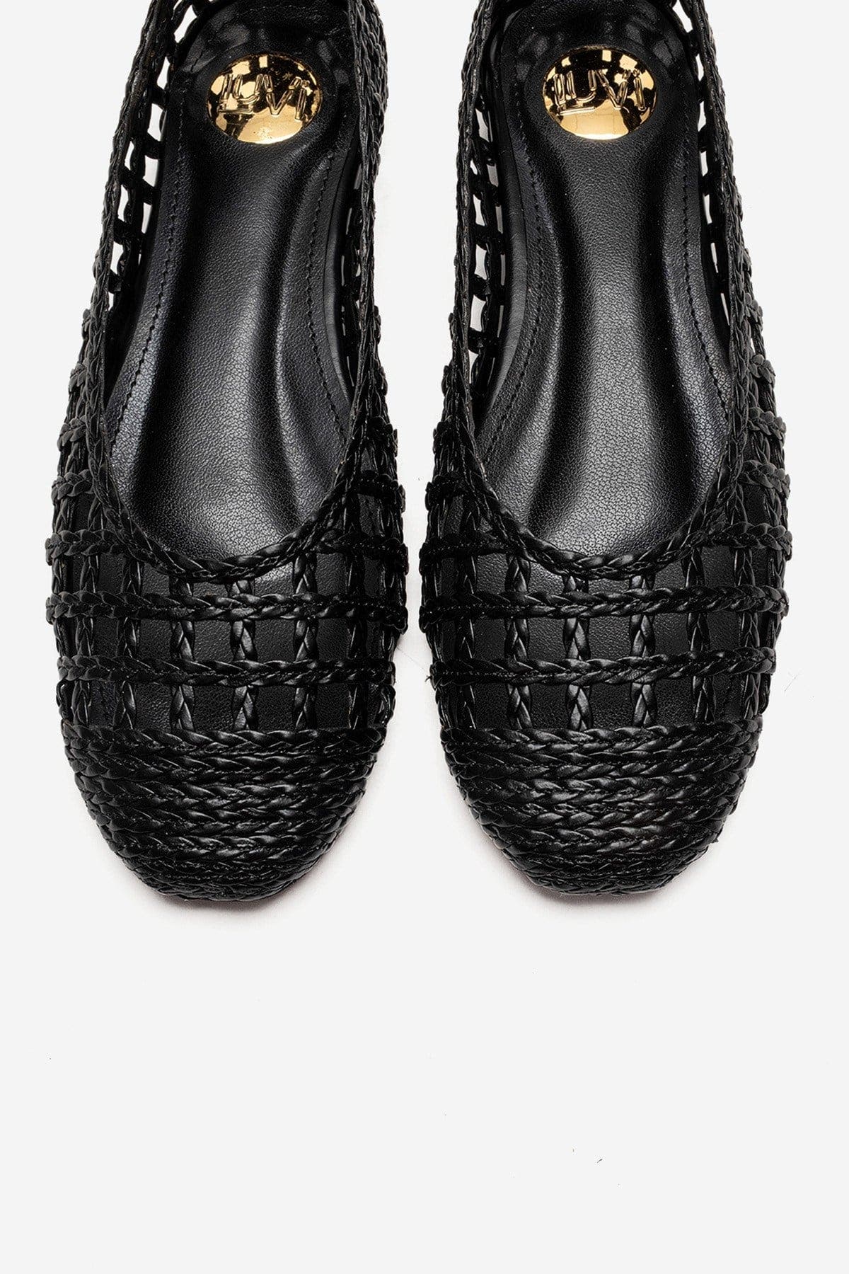 Prologue Shoes Elvaris Woven Ballet Flat, Alternate, color, Black