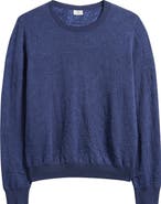 Etro Floral Paisley Jacquard Cotton Crewneck Sweatshirt