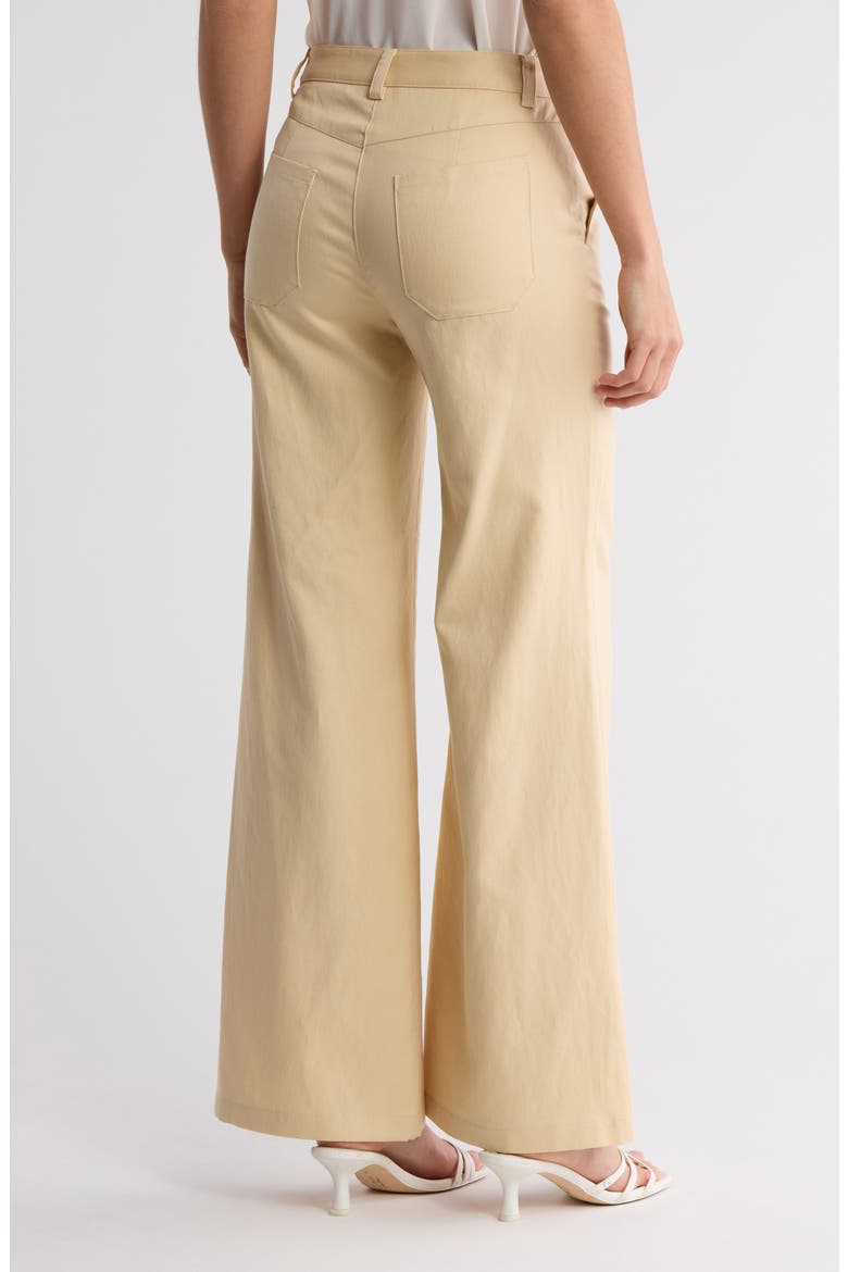 Howard Wide Leg Pants, Alternate, color, BUTTER