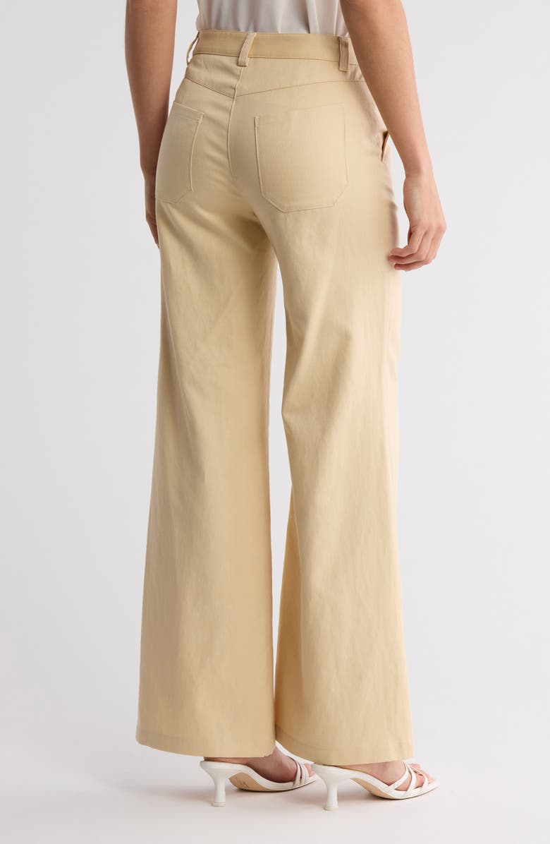 TWP Howard Wide Leg Pants, Alternate, color, Butter